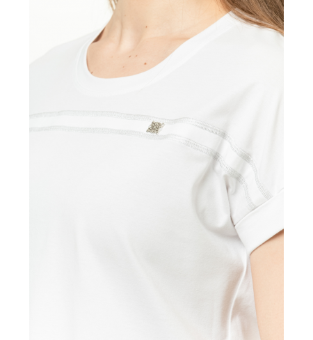 D321641G White PANICALE T-shirt