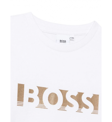HUGO BOSS T-krekls J25N39 Gold Logo Navy 