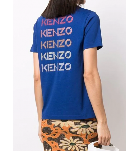 Logo Loose Electric Blue Kenzo T-shirt