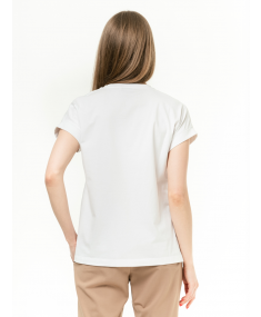 D321641G White PANICALE T-shirt
